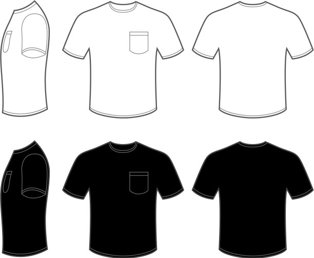 男人的T恤有口袋图片下载