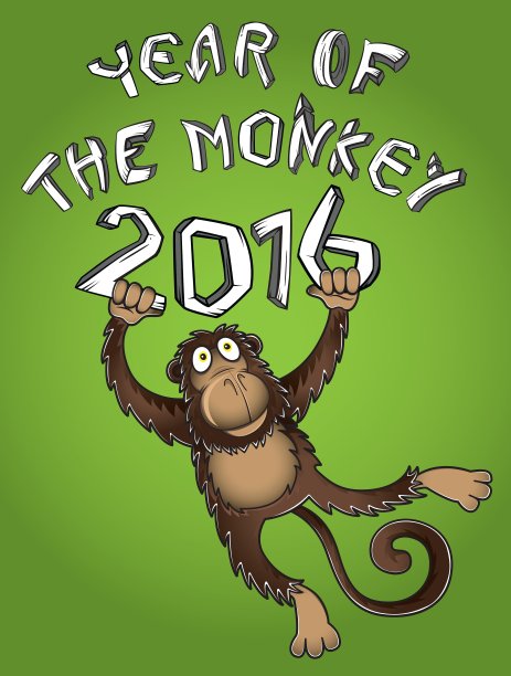 中国猴年2016设计图片下载