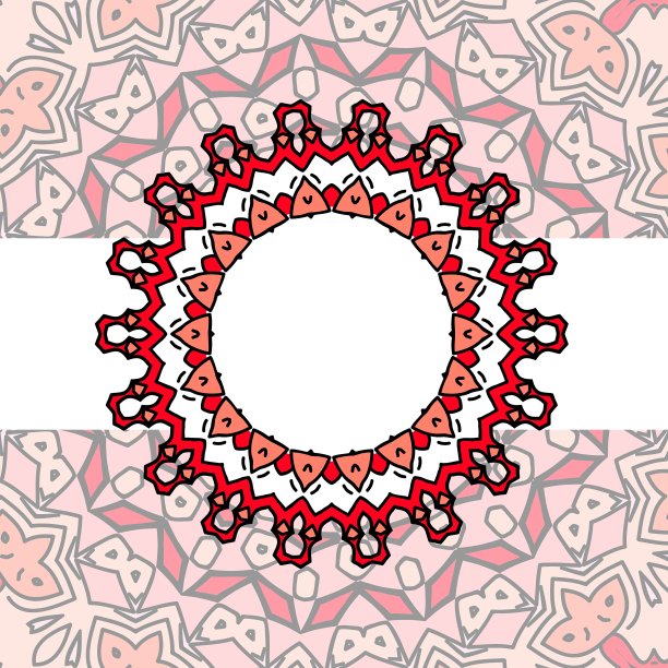 架红色的曼荼罗图片下载