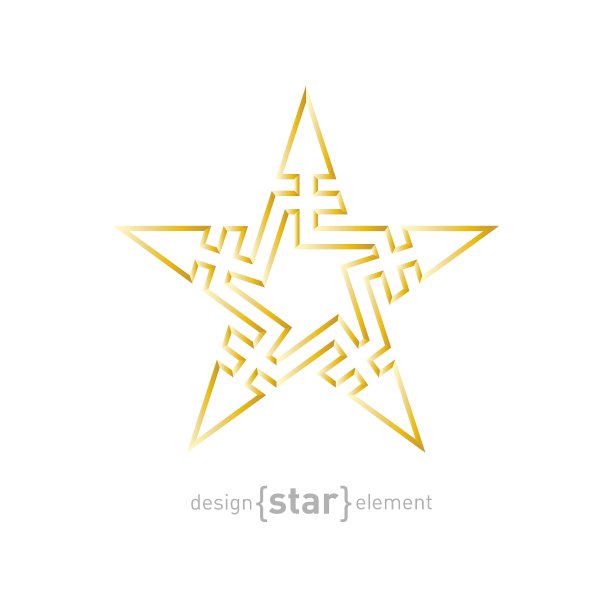 白色背景上的金色抽象星图片下载
