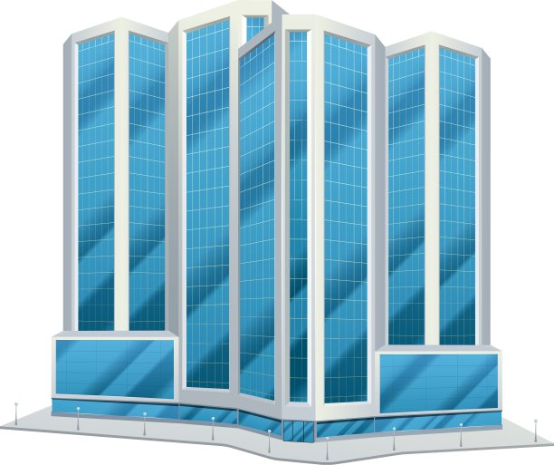 城市玻璃高层建筑图片下载