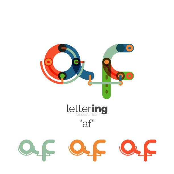 字母表字母字体标志企业图标图片下载