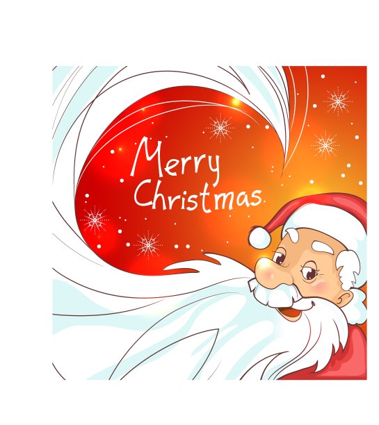 可爱的卡通圣诞老人的圣诞背景图片下载