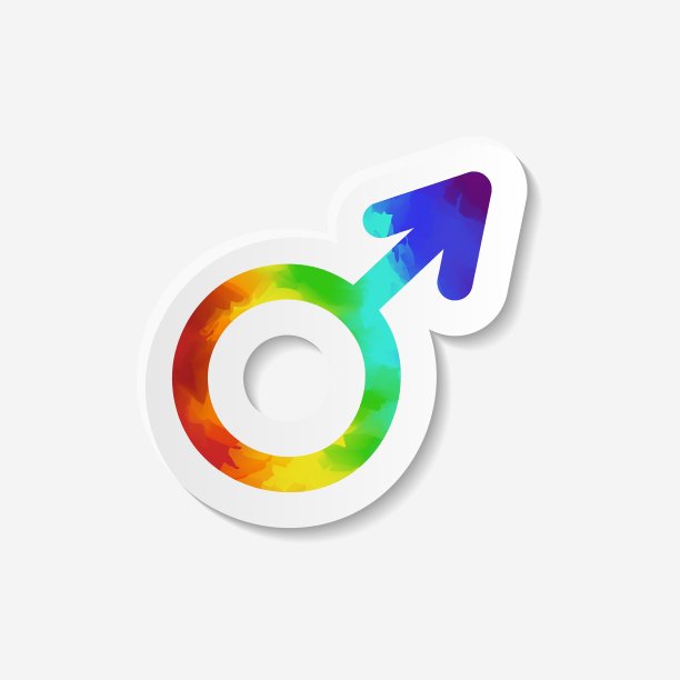 性别认同图标男性火星符号图片下载