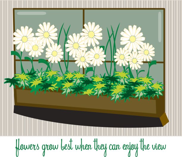 带风景的花图片下载