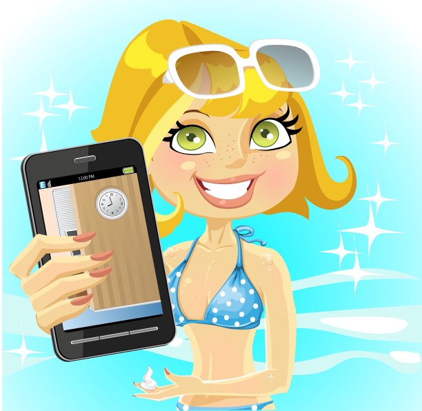 一位在海上的女士展示了一张她办公室的照片图片下载