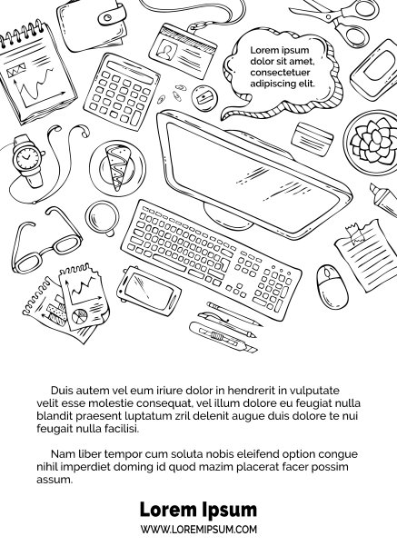 涂鸦工作模板图片下载