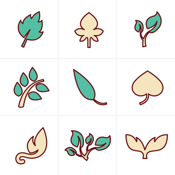 图标样式图标样式的叶子图标图片下载