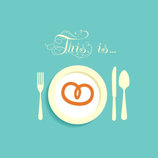 盘子里的百吉饼图片下载