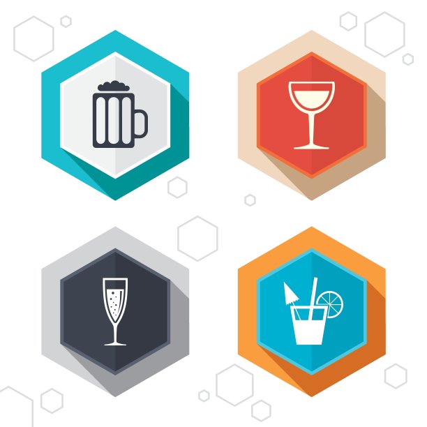 酒精饮料是香槟啤酒的标志图片下载