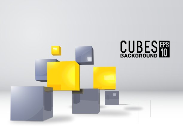 真实立方体背景概念图片下载