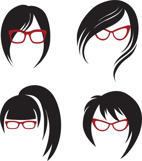 女孩眼镜1 2图片下载