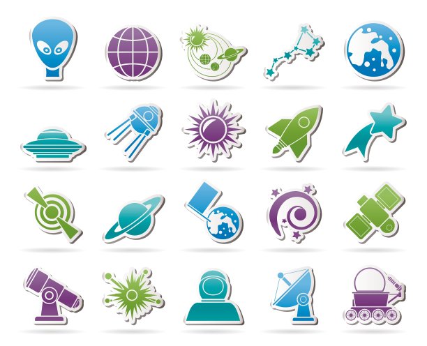 天文及太空图标图片下载
