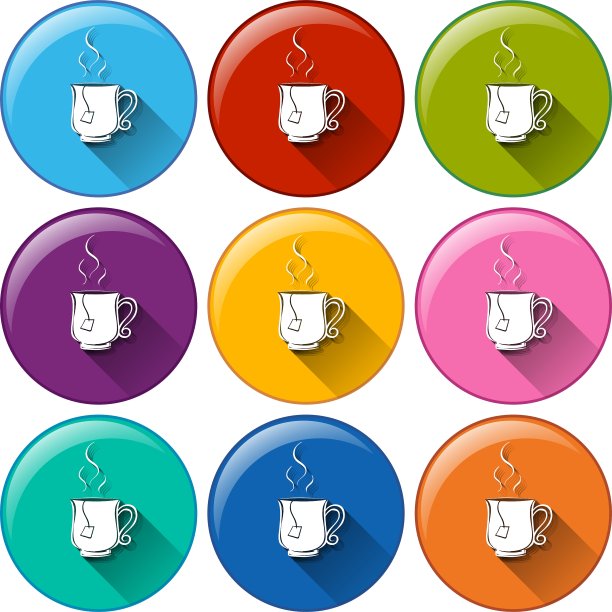 在按钮上圈上茶杯图片下载