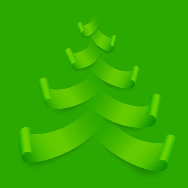 纸的圣诞树图片下载