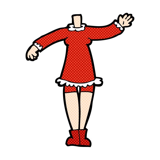 漫画卡通女性身体添加照片或混搭图片下载