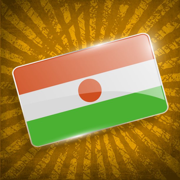 带有旧纹理的尼日尔旗图片下载