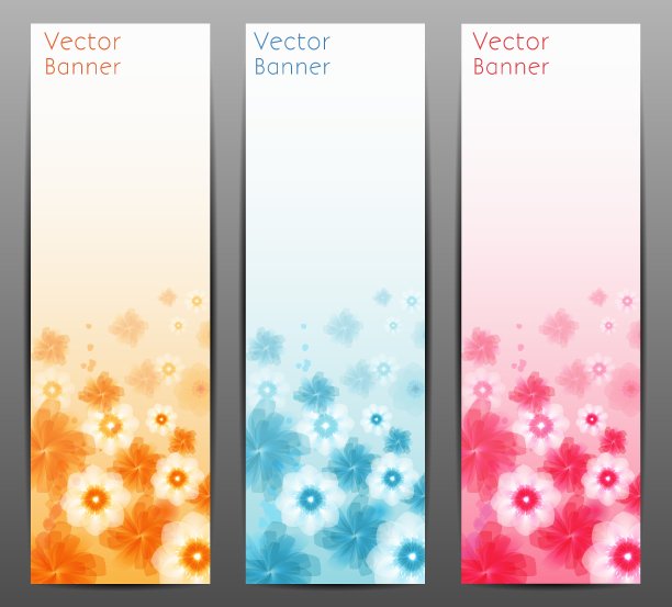 抽象花卉背景手册模板图片下载