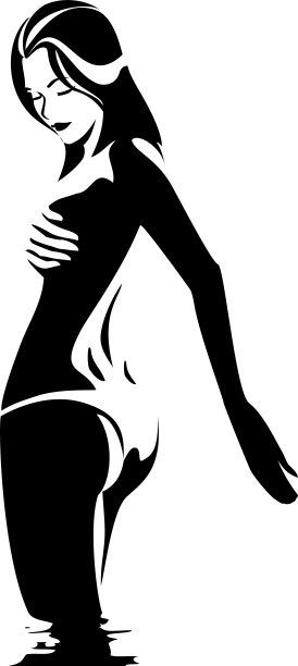 女性的身影图片下载
