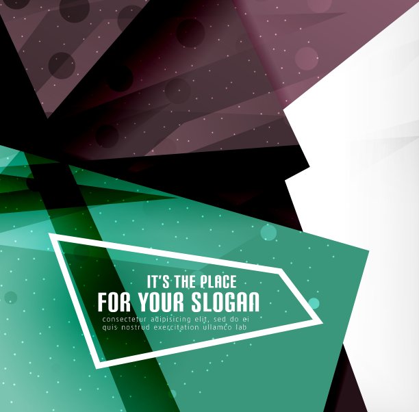 现代3d光滑重叠三角形图片下载