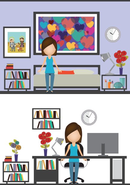 可爱的女孩在课堂上举手图片下载