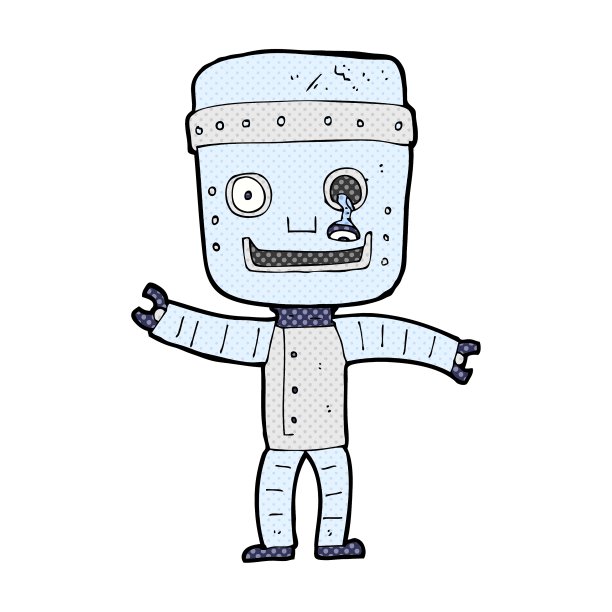 滑稽的老式机器人图片下载