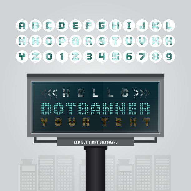 数码led招牌，摩登招牌图片下载