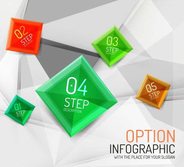 新鲜的商业抽象信息图表图片下载