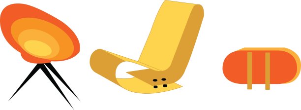 艺术装饰风格的家具图片下载