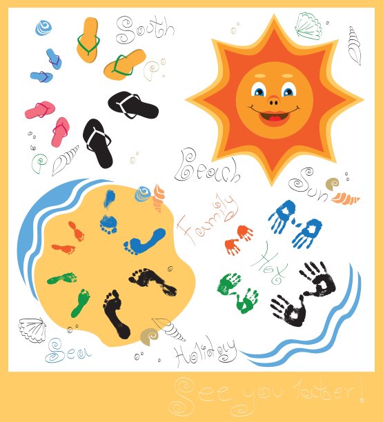 家庭海上度假图片下载