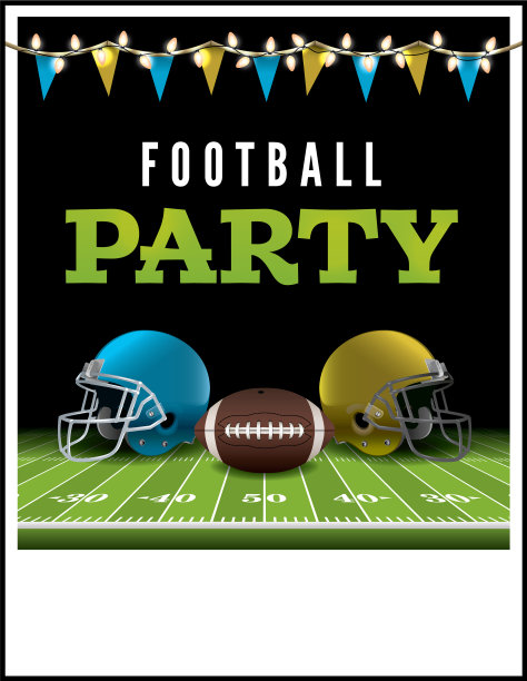 美式足球派对海报图片下载