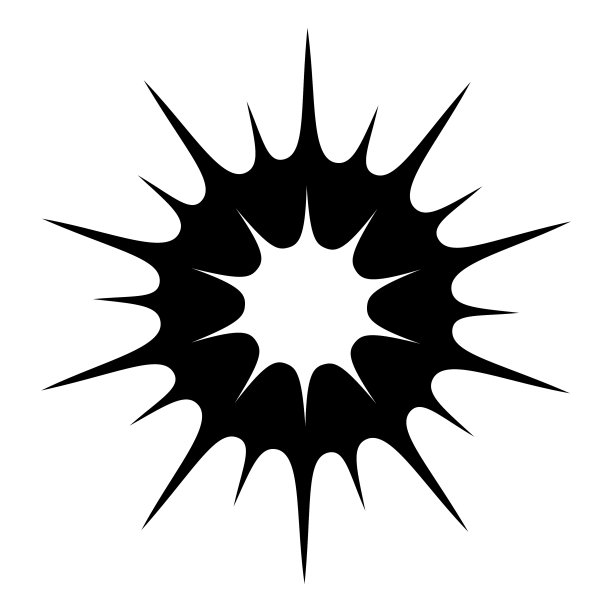 太阳黑色简约图标图片下载