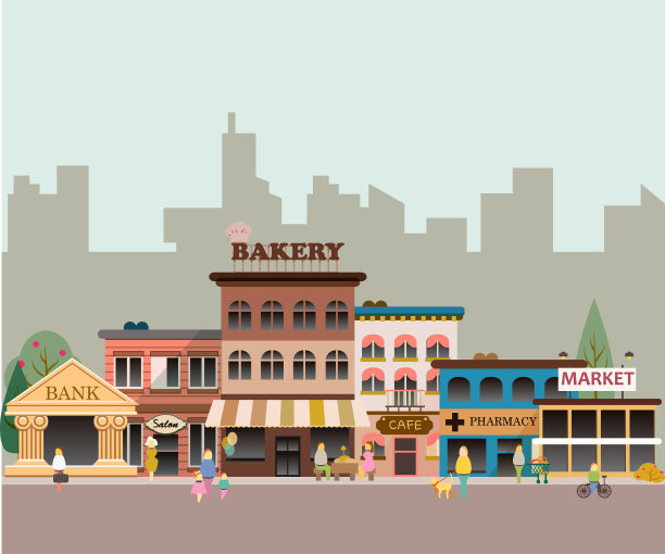 小型企业大厦图片下载