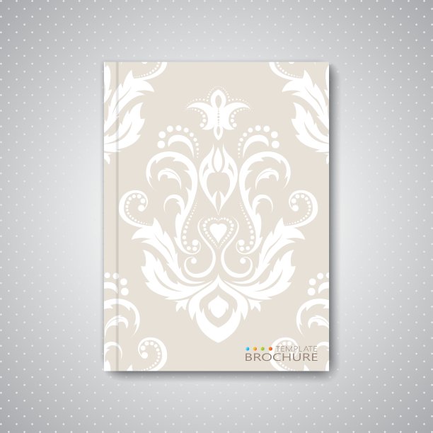 宣传册的现代抽象模板布局图片下载