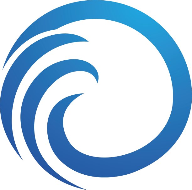 水波标志模板图片下载