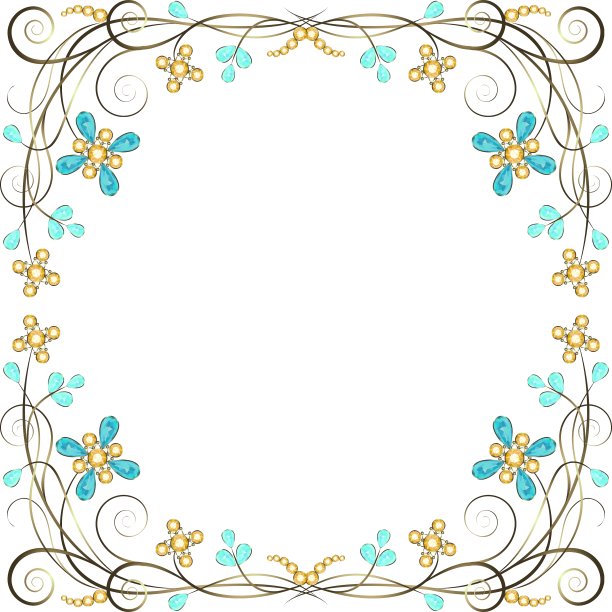 珠宝模式边界图片下载