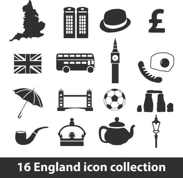 英国图标合集16例图片下载