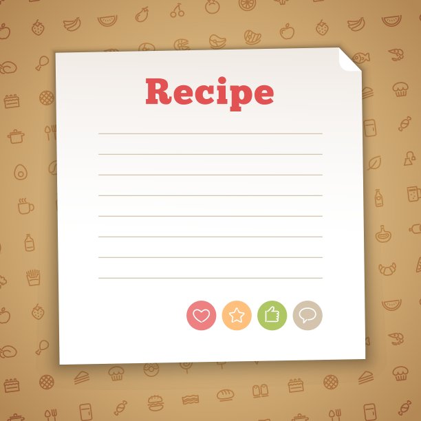 空白配方卡模板图片下载