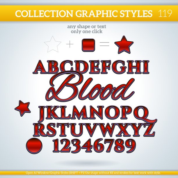 血液图形风格的设计图片下载