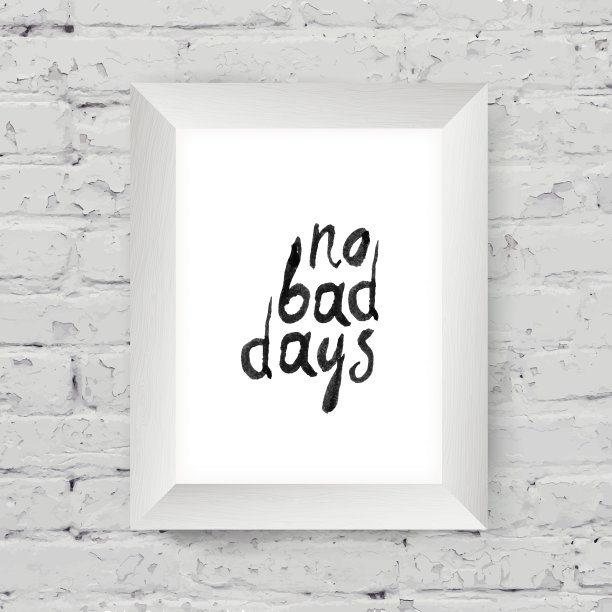 墙上没有糟糕的日子图片下载