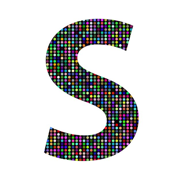 彩色字母S图片下载
