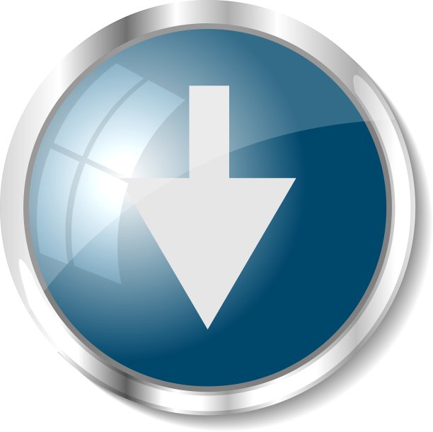 蓝色的网页按钮图片下载