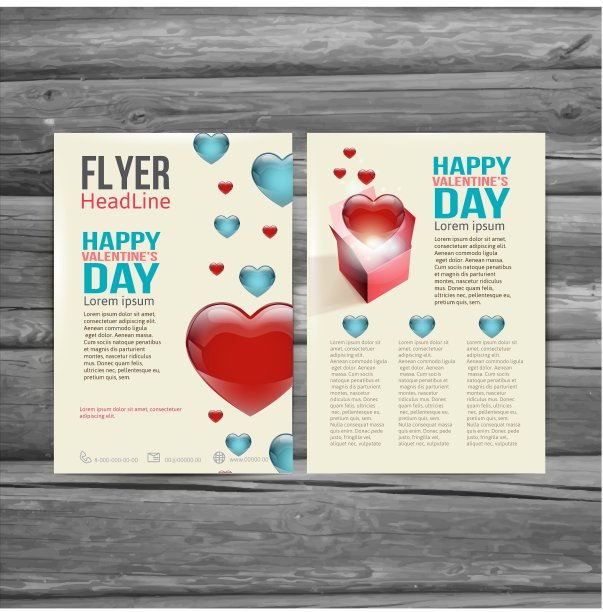 假日宣传册传单设计模板图片下载