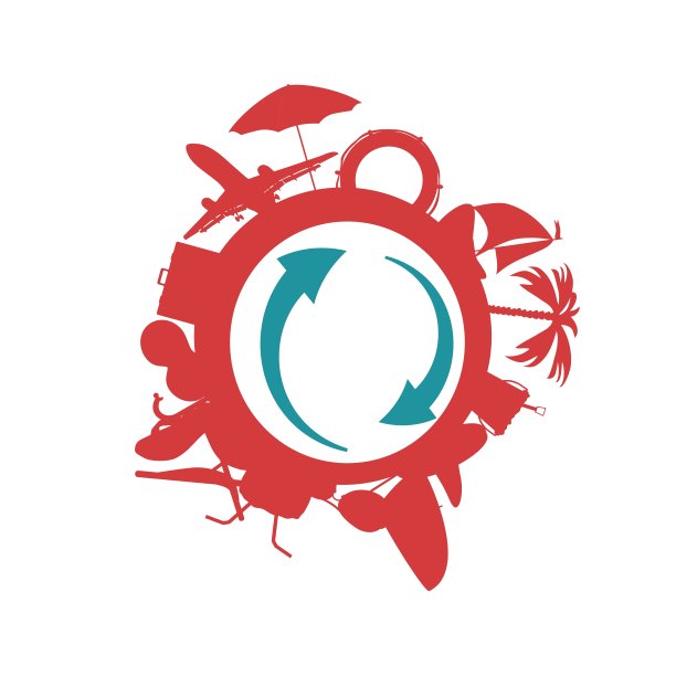 海滩图标颜色图片下载