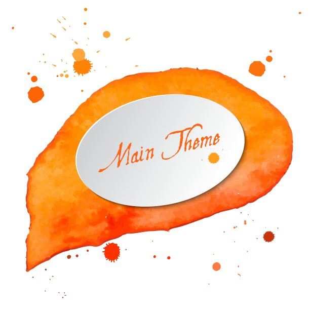 水彩画设计元素图片下载