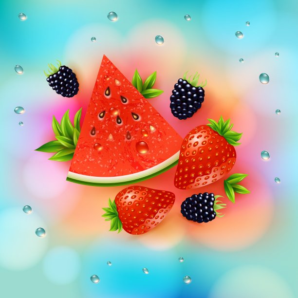 摘要夏季海报西瓜草莓图片下载