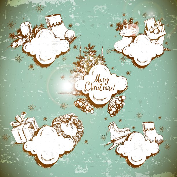 新年和圣诞相框图片下载