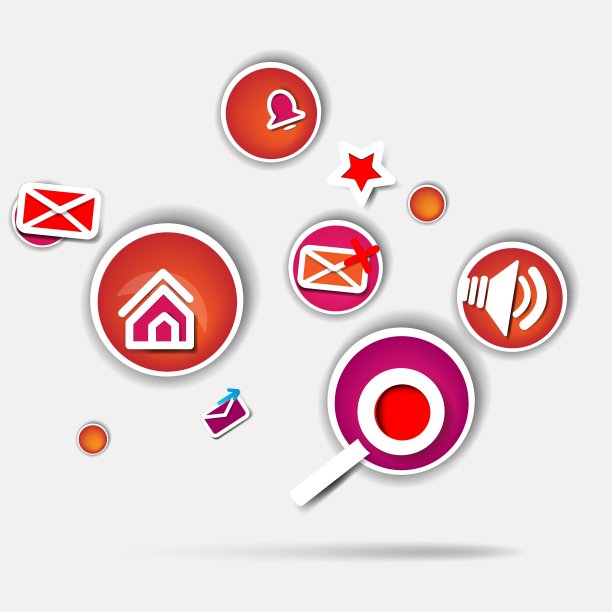 背景与抽象空白文本与图标图片下载