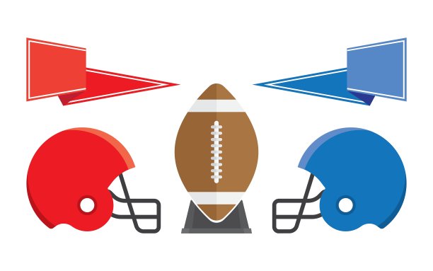 橄榄球和头盔美式足球图片下载