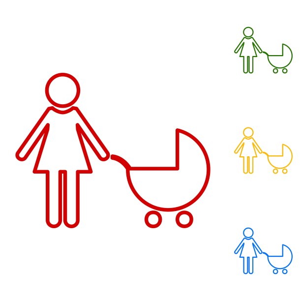 家庭标志系列图标图片下载